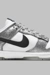 Nike Dunk Low Silver Cracked Leather  A130