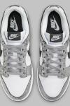 Nike Dunk Low Silver Cracked Leather  A130