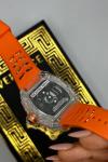 Richard Mille ChronoGraph Turuncu Mavi Erkek Saat  S499